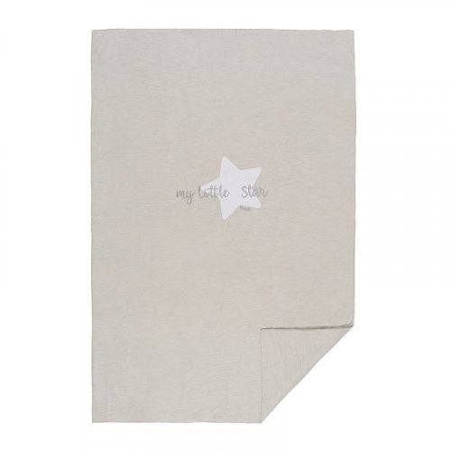 Nanán Coperta letto grigia in jersey "My little Star" Latest fashion