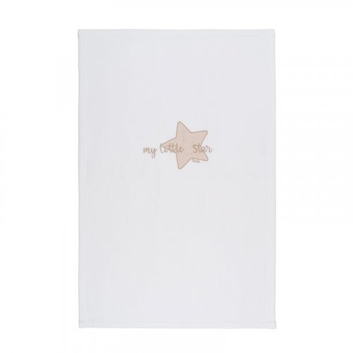 Nanán Coperta letto in pile "My little star" con ricamo beige Online Outlet