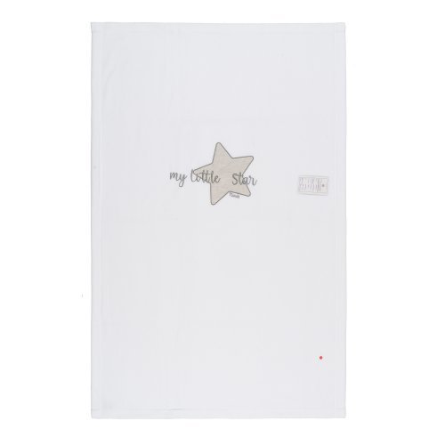 Nanán Coperta letto in pile "My little star" con ricamo grigio Offerta temporanea
