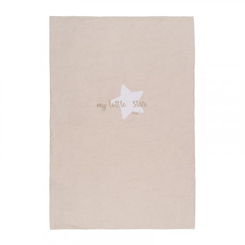 Nanán Coperta letto beige "My little star" in jersey Offerte esclusive