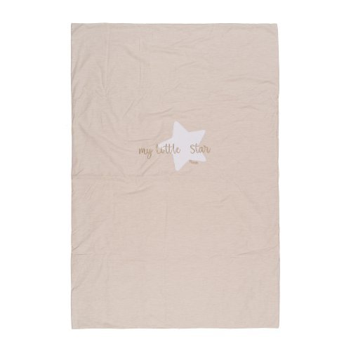 Nanán Coperta letto beige "My little star" in jersey Offerte esclusive