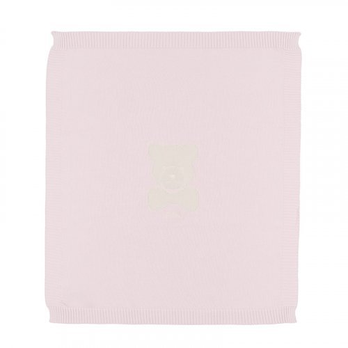 Nanán Coperta in filo rosa con orso Enormi risparmi