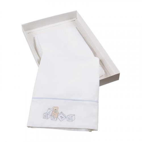 Nanán Set Lenzuola Letto 3 Pz Dadini Azzurro Discount Store per i nuovi prodotti