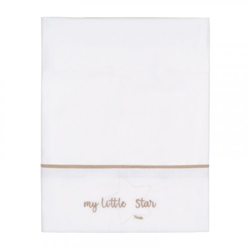 Nanán Set lenzuola carrozzina "My little star" ricamo beige 50% di sconto con spedizione gratuita