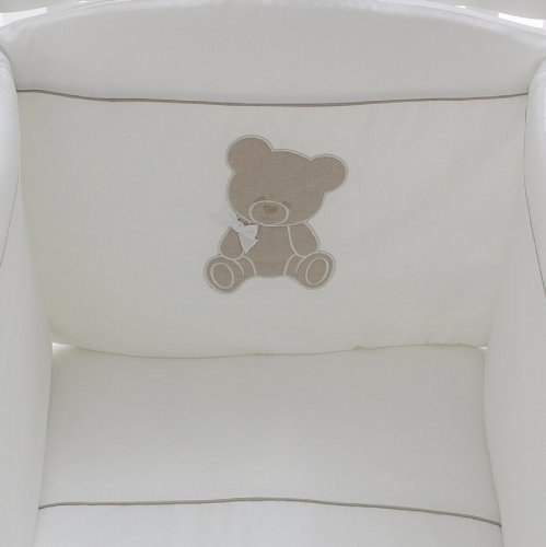 Nanán Set Piumone e Paracolpi 4pz Coccolo Bianco Sconto