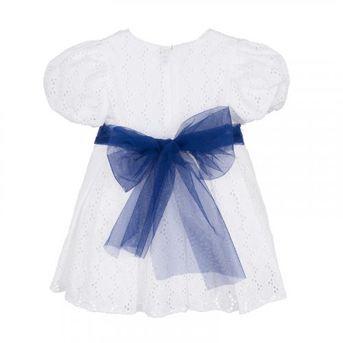 Nanán Abito in sangallo blu Offerta natalizia