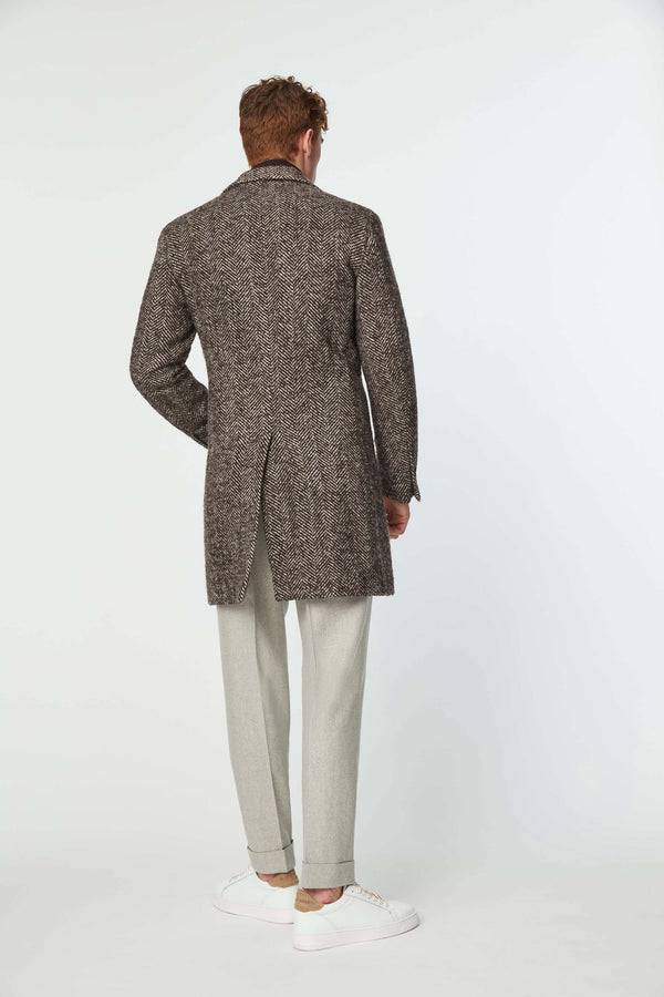 L.B.M. 1911 Cappotto monopetto marrone Cappotto monopetto marrone Saldi Di Fabbrica