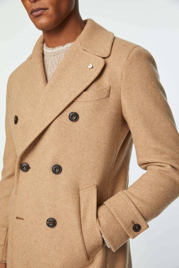 L.B.M. 1911 Cappotto Chesterfield in jersey beige Cappotto Chesterfield in jersey beige In Saldo