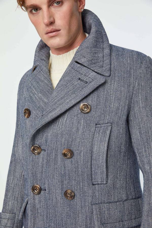 L.B.M. 1911 Peacoat Sartorial Indigo Peacoat Sartorial Indigo Fino Al -60%