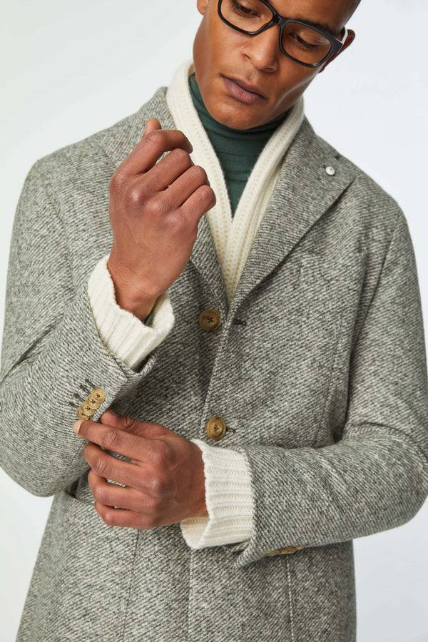 L.B.M. 1911 Cappotto London in jersey verde pastello Cappotto London in jersey verde pastello Offerta
