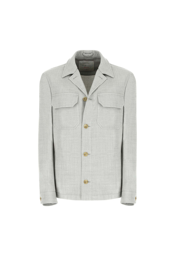 L.B.M. 1911 Overshirt non trattata verde chiaro Overshirt non trattata verde chiaro Economico