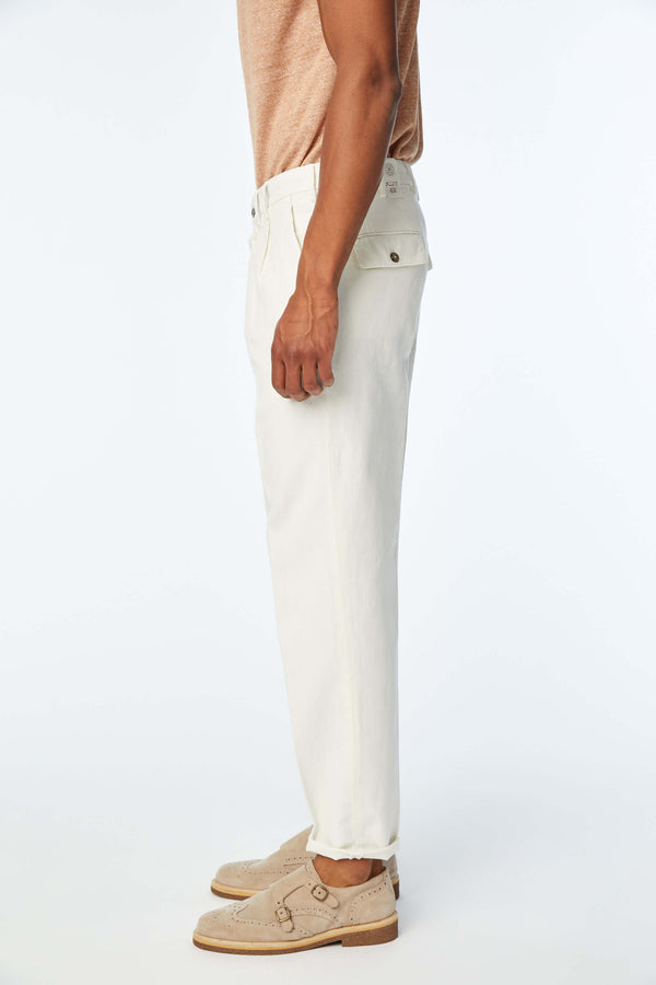 L.B.M. 1911 Pantalone CHARLIE tinto capo bianco Pantalone CHARLIE tinto capo bianco Vendita Calda