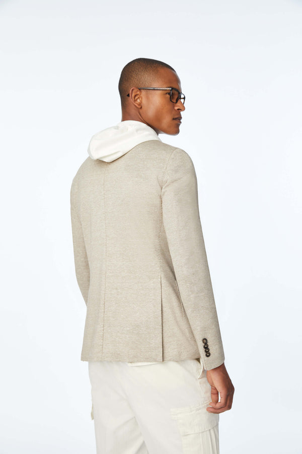 L.B.M. 1911 Giacca Simon in jersey beige Giacca Simon in jersey beige In Saldo