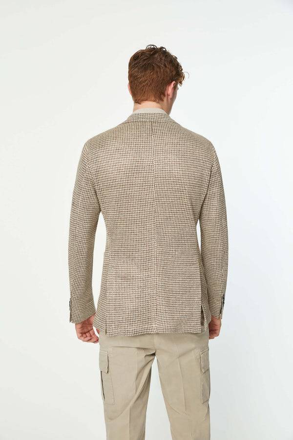 L.B.M. 1911 Giacca JACK in jersey di lino beige Giacca JACK in jersey di lino beige Qualità