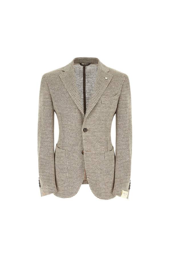 L.B.M. 1911 Giacca JACK in jersey di lino beige Giacca JACK in jersey di lino beige Qualità