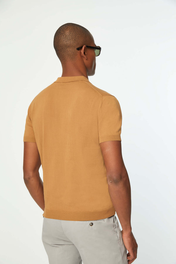 L.B.M. 1911 Polo in maglia giallo ocra Polo in maglia giallo ocra Pezzi Unici