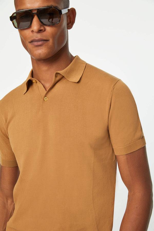 L.B.M. 1911 Polo in maglia giallo ocra Polo in maglia giallo ocra Pezzi Unici