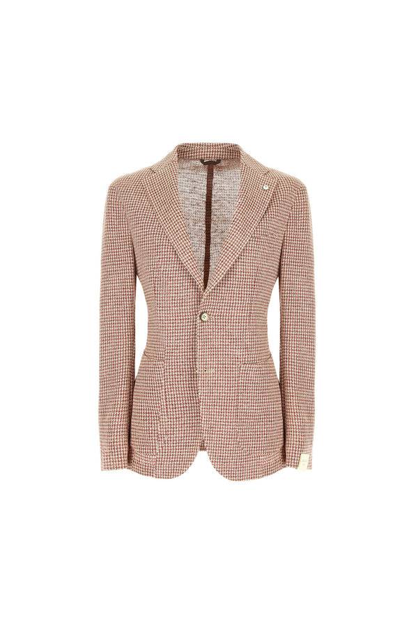L.B.M. 1911 Giacca JACK in jersey pied de poule Giacca JACK in jersey pied de poule Sottocosto