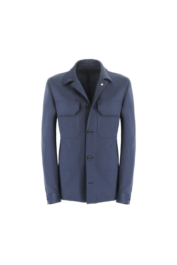 L.B.M. 1911 Overshirt in Jersey blu Overshirt in Jersey blu Presa