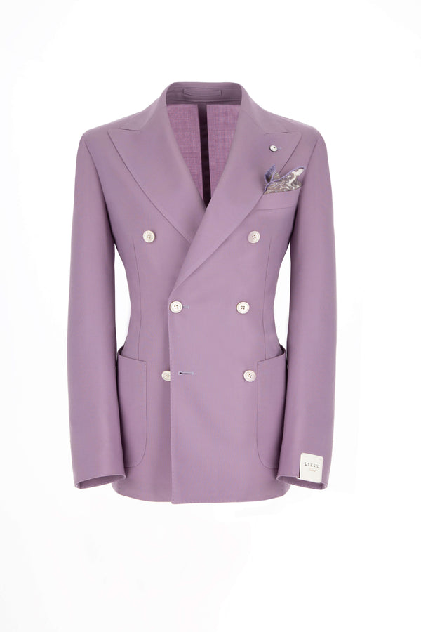 L.B.M. 1911 Giacca TOM doppiopetto washed lilla Giacca TOM doppiopetto washed lilla Moda