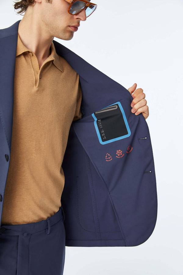 L.B.M. 1911 Travel jacket blu in Jersey tecnico Travel jacket blu in Jersey tecnico In Linea