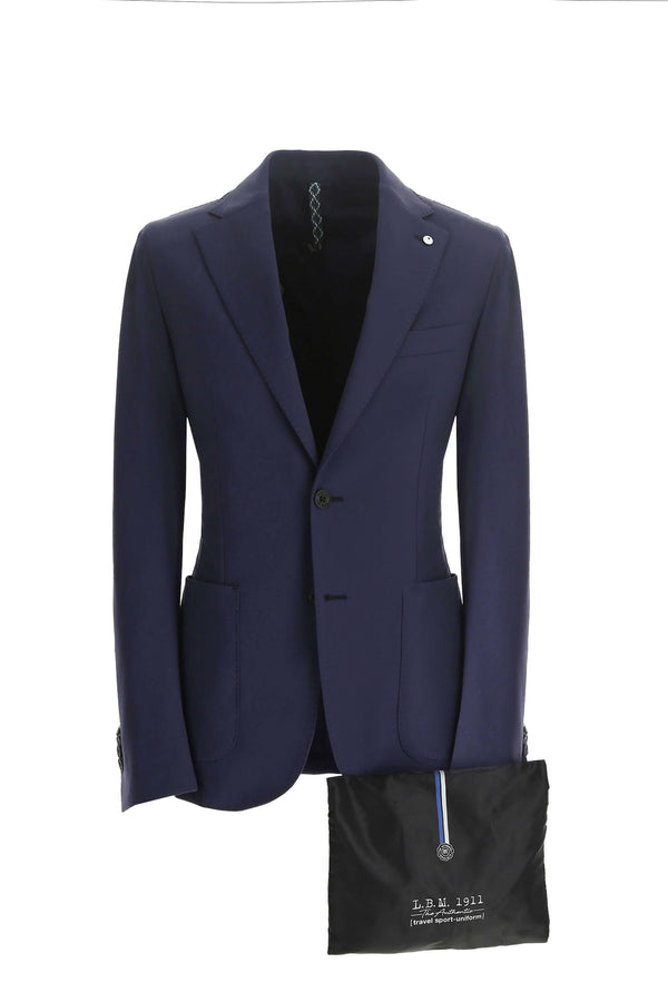 L.B.M. 1911 Travel jacket blu in Jersey tecnico Travel jacket blu in Jersey tecnico In Linea