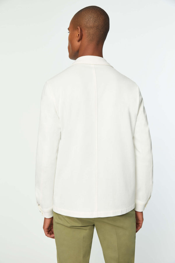 L.B.M. 1911 Overshirt in Jersey bianca Overshirt in Jersey bianca Soddisfazione Garantita