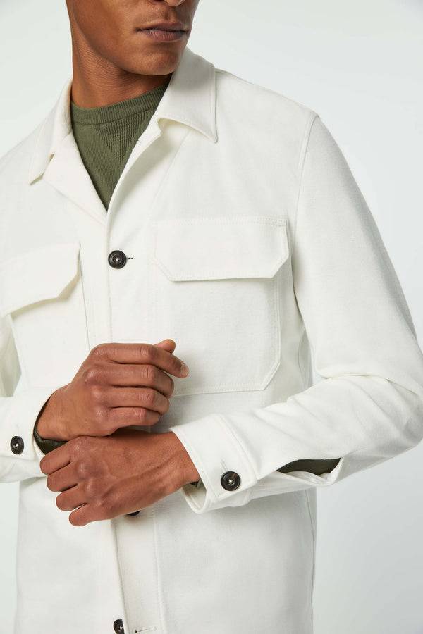 L.B.M. 1911 Overshirt in Jersey bianca Overshirt in Jersey bianca Soddisfazione Garantita