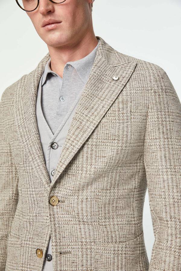 L.B.M. 1911 Giacca STEVE slim in jersey beige Giacca STEVE slim in jersey beige Offerta