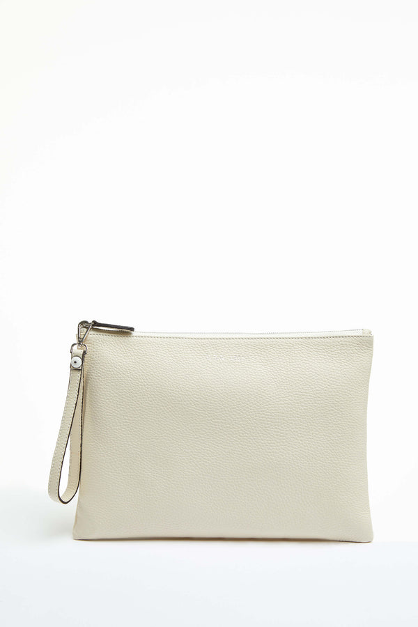 L.B.M. 1911 Pochette in pelle beige Pochette in pelle beige Soddisfazione Garantita