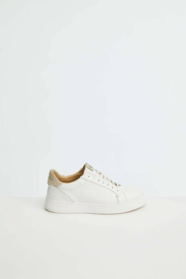 L.B.M. 1911 Sneaker retro-tennis bianca e beige Sneaker retro-tennis bianca e beige Novità
