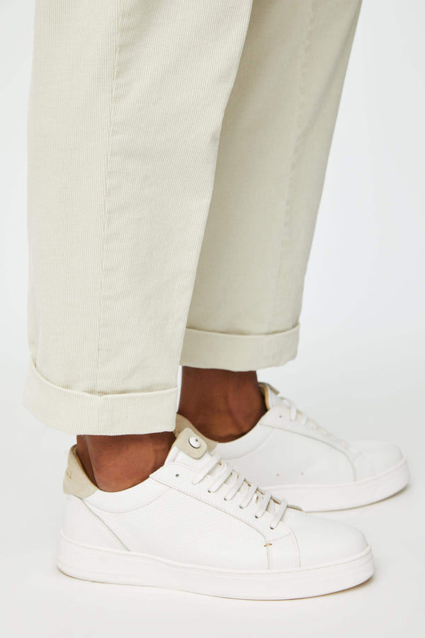 L.B.M. 1911 Sneaker retro-tennis bianca e beige Sneaker retro-tennis bianca e beige Novità