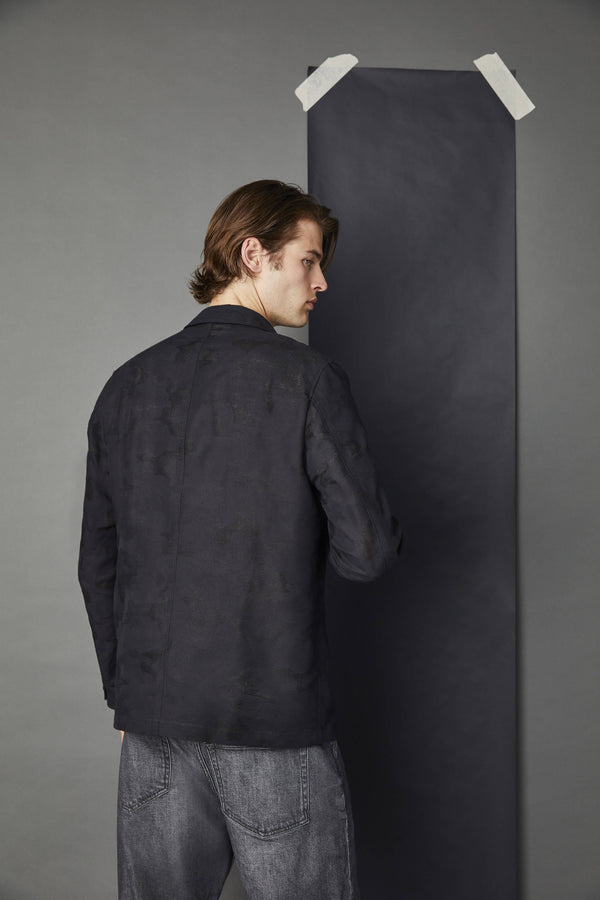 L.B.M. 1911 Overshirt camouflage nero Overshirt camouflage nero Negozio online di fabbrica