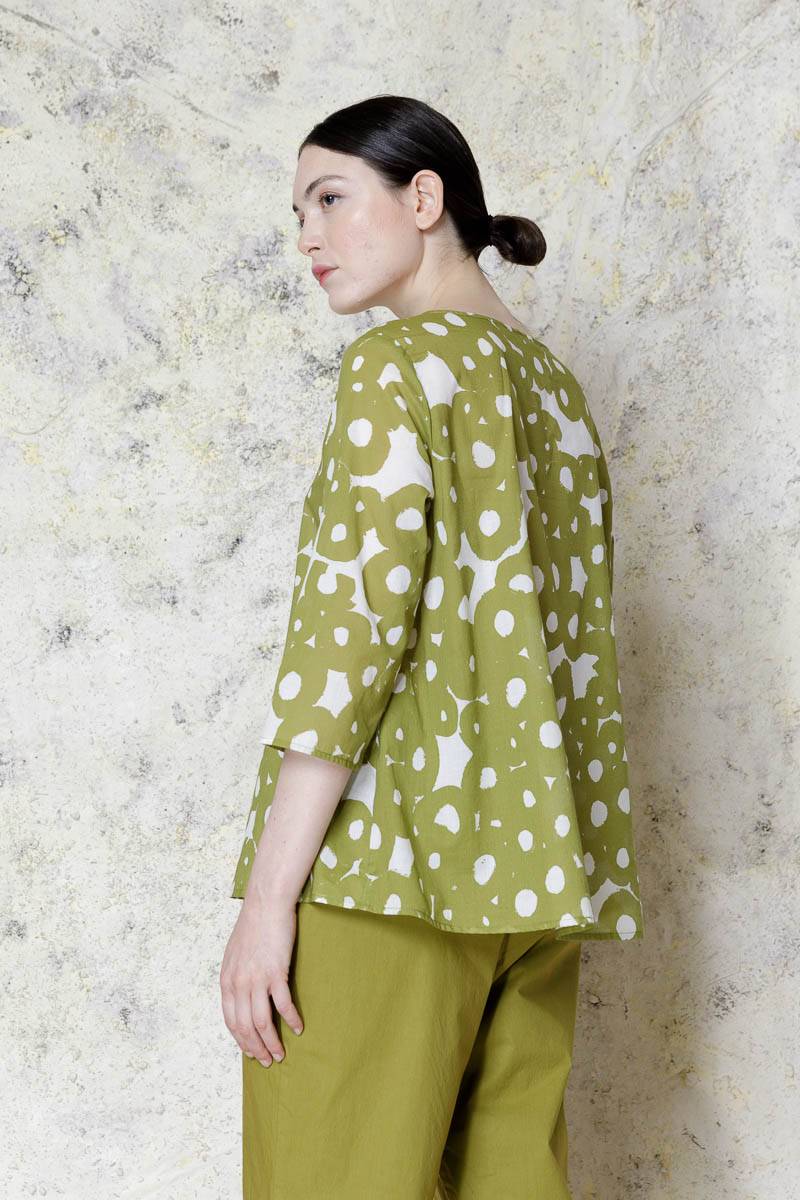 Opificio Neirami BLUSA VOILE MANICA 3/4 Nuova