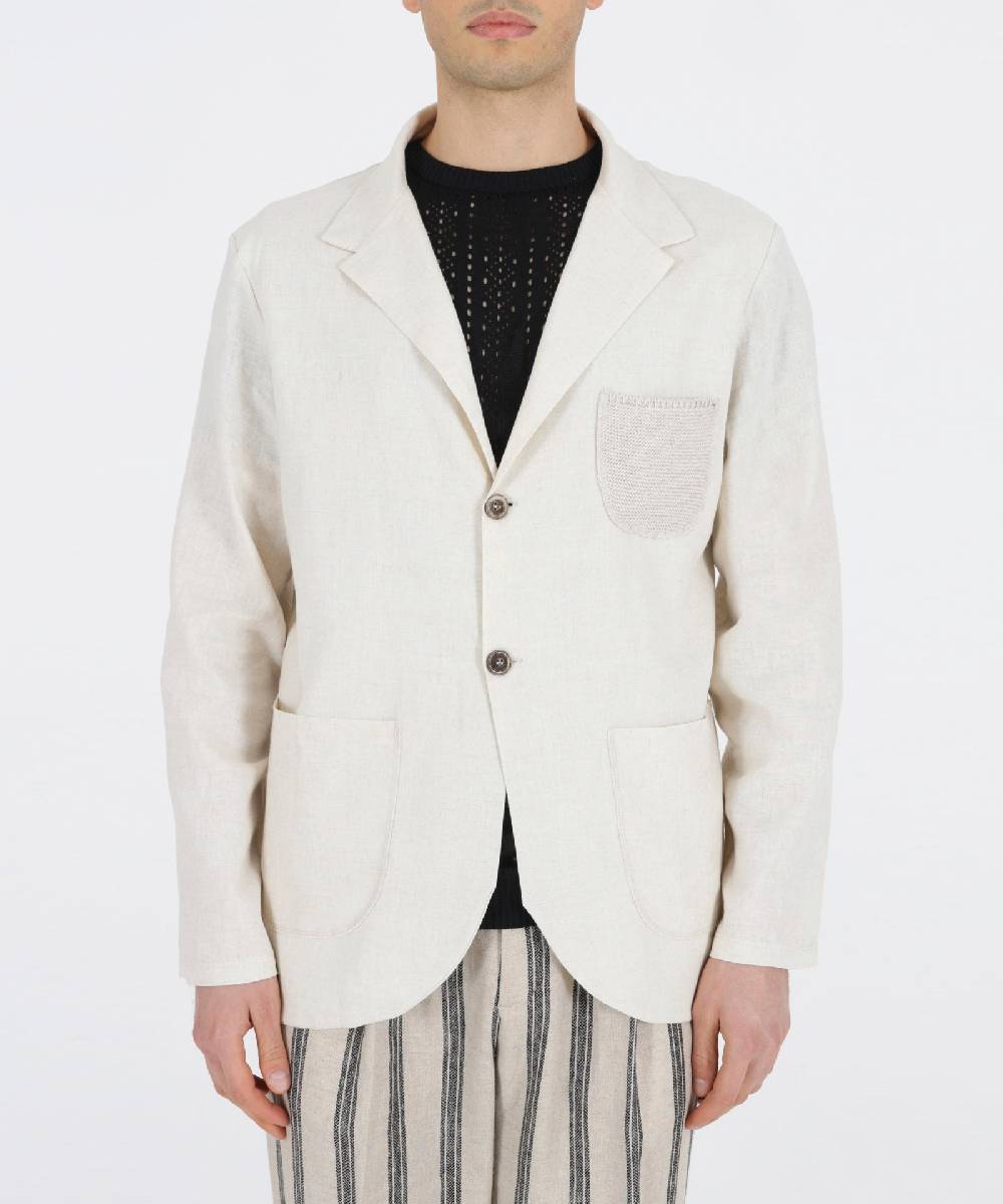 Over D GIACCA RELAXED FIT 2 BOTTONI TASCHINO CROCHET Vendite Flash