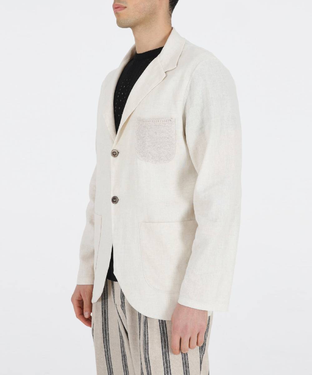 Over D GIACCA RELAXED FIT 2 BOTTONI TASCHINO CROCHET Vendite Flash