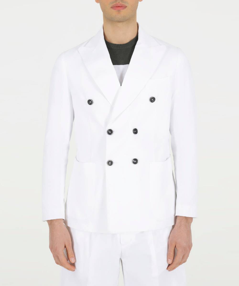 Over D GIACCA SLIM FIT DOPPIO PETTO REVERS In Saldo