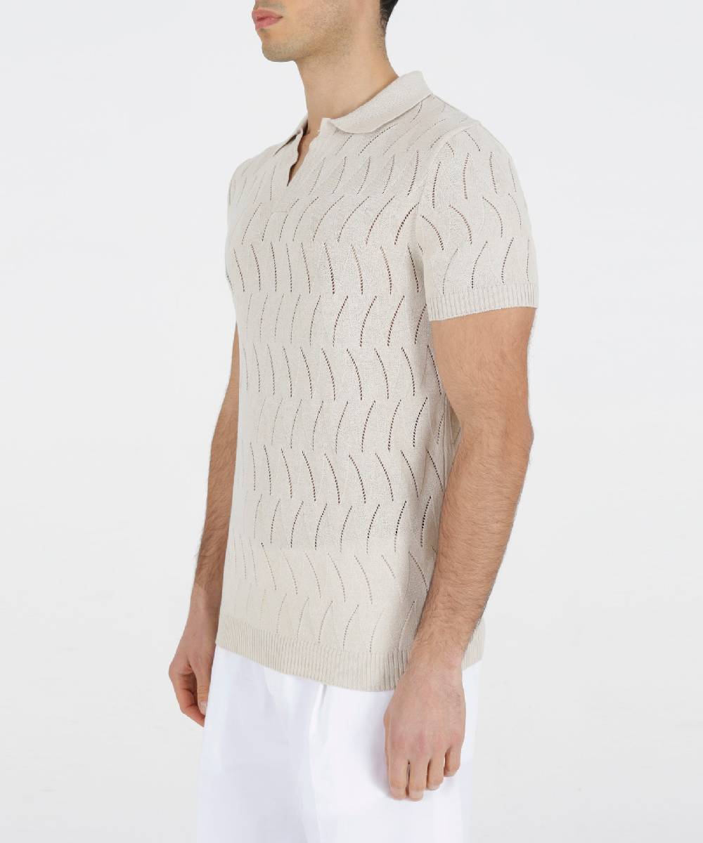 Over D MAGLIA COLLO POLO DERBY In Linea