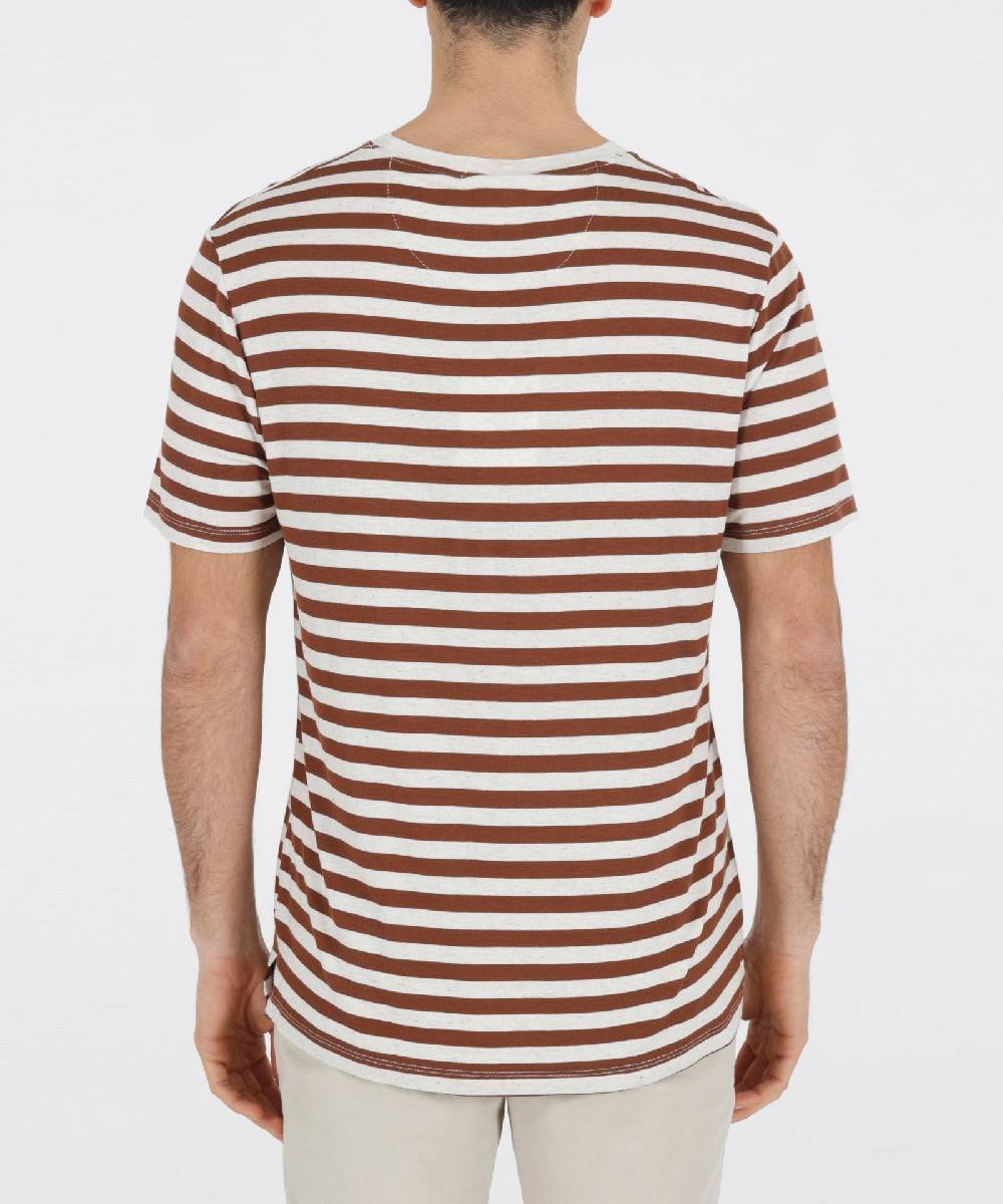Over D T-SHIRT A RIGATA In Vendita
