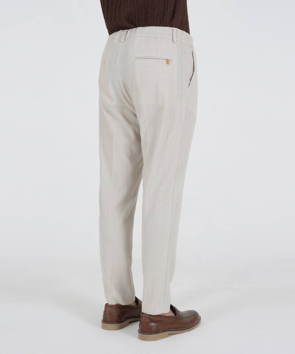Over D PANTAMOLLA SLIM FIT TASCHE DOPPIO FILETTO Nuova