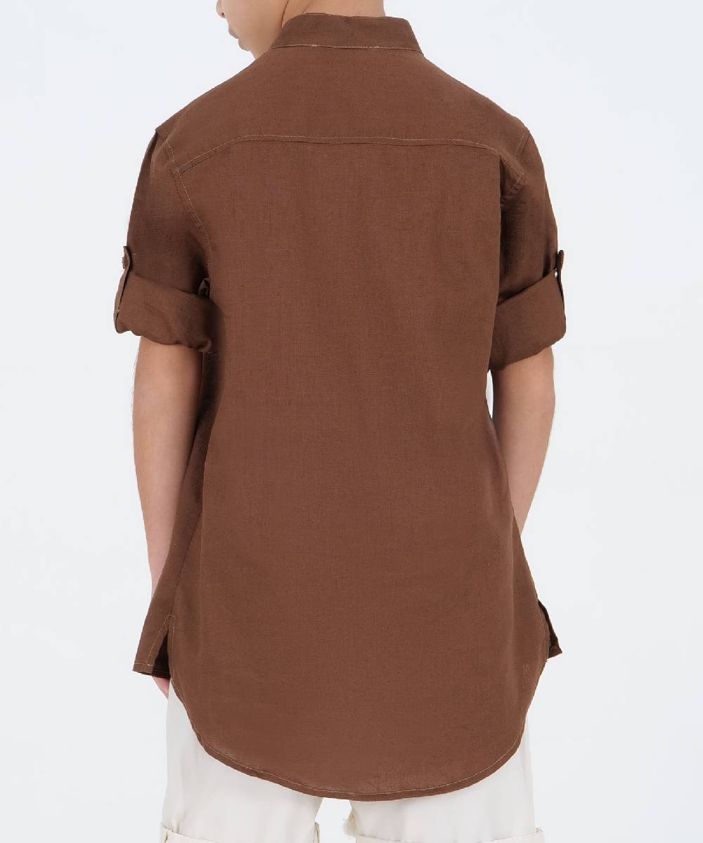 Over D CAMICIA SERAFINO LINO COREANA Vendita Economica