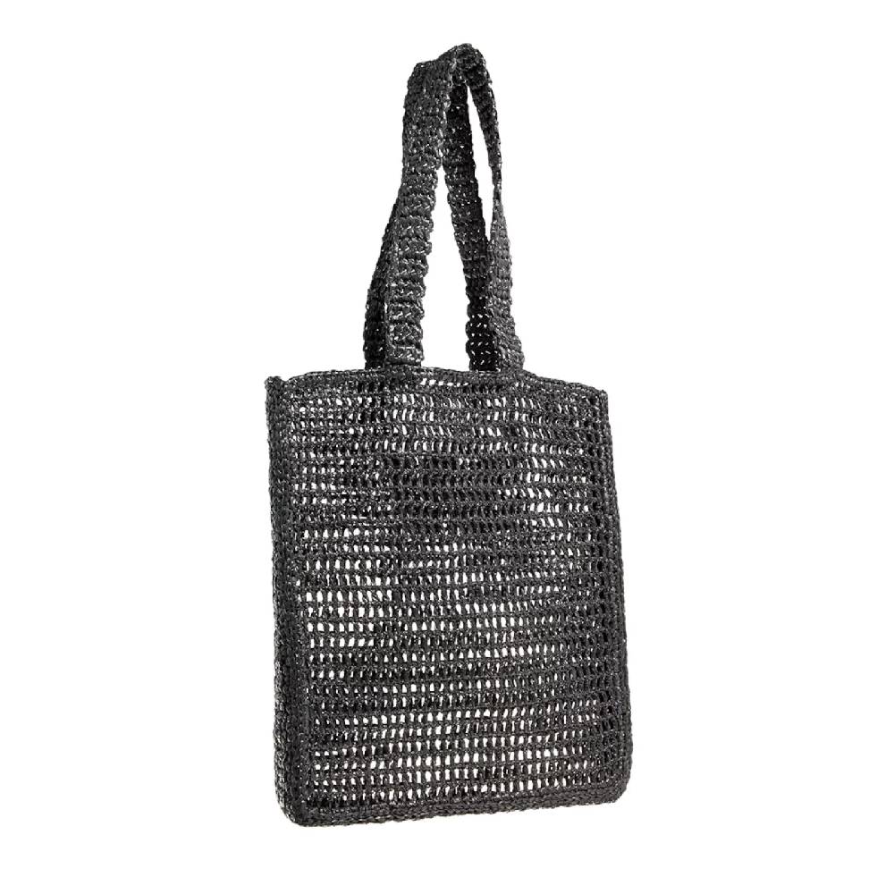 MAX MARA WEEKEND BORSA SHOPPER SALOON IN MACRAMÈ NERA 2415511195600006 SKU: 2415511195600006 Saldi Di Fabbrica