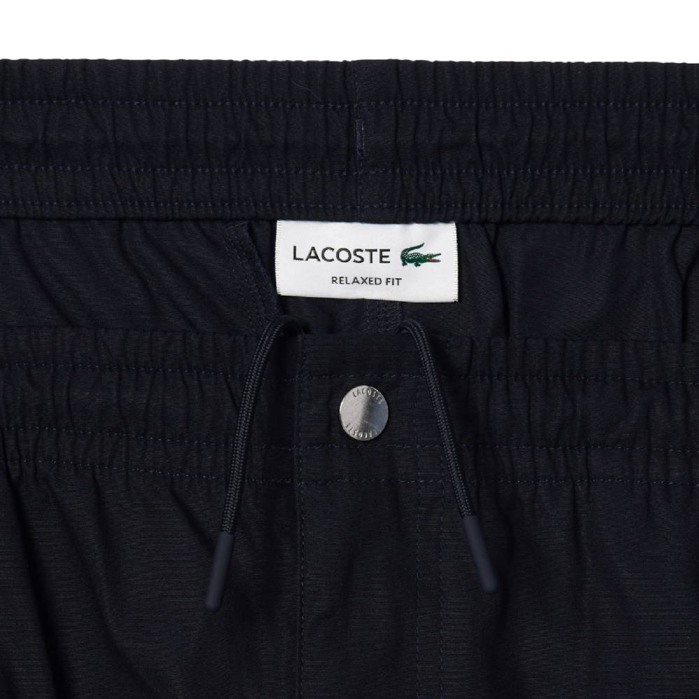 LACOSTE PANTALONI CORTI RELAXED FIT ELASTICIZZATI IN POPELINE DI COTONE GH7220HDE SKU: GH7220HDE Shopping Online