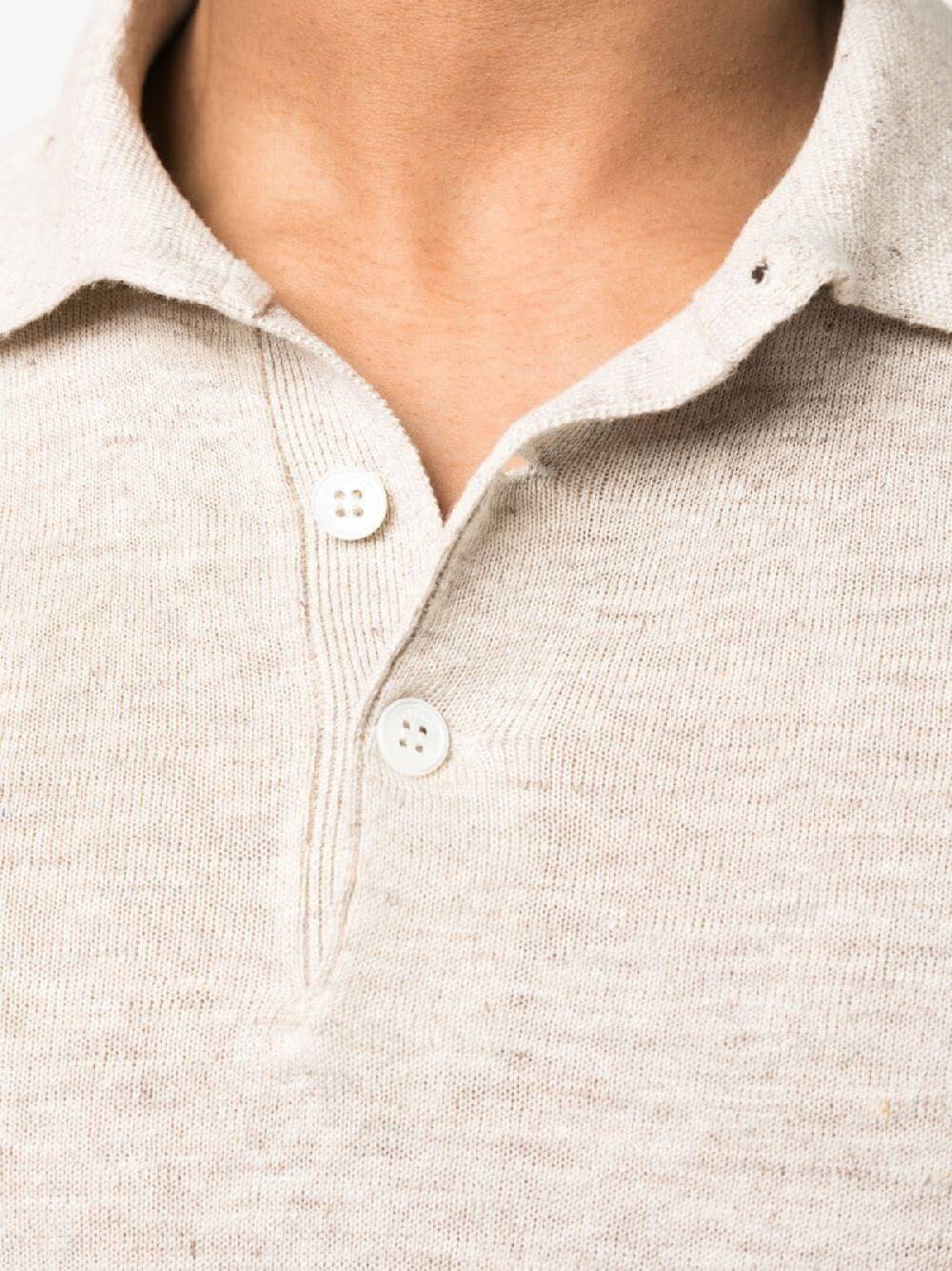 BRUNELLO CUCINELLI POLO IN MAGLIA DI LINO E COTONE M2L00315C2944 SKU: M2L00315C2944 Outlet