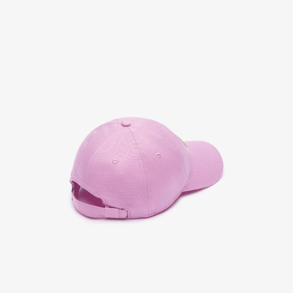 LACOSTE BERRETTO UNISEX IN TWILL DI COTONE BIOLOGICO REGOLABILE LACOSTE ROSA RK9871IXV SKU: RK9871IXV Vendita Economica