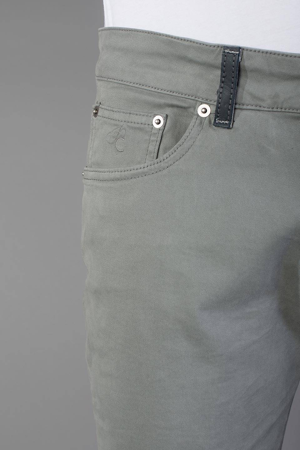 Paul Cortese Gabardine 5 tasche Grey In Linea