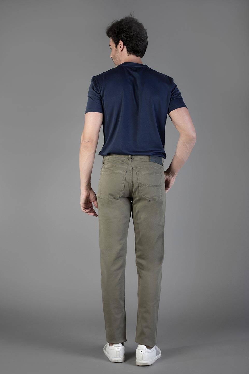 Paul Cortese Gabardine 5 tasche Green Promozione