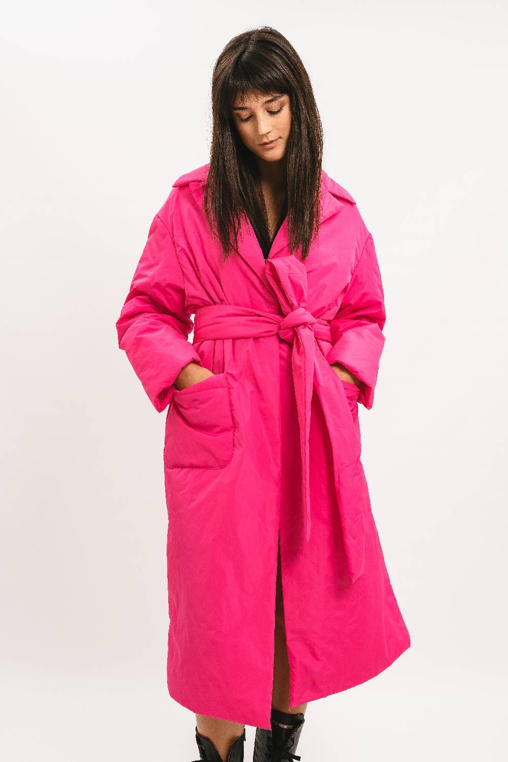 Pink Memories Giacca 100 grammi oversize lunga Saldi Di Fabbrica