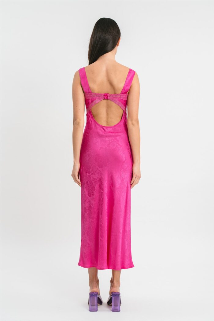 Pink Memories Slip dress Jacquard con dettagli in pizzo 2025