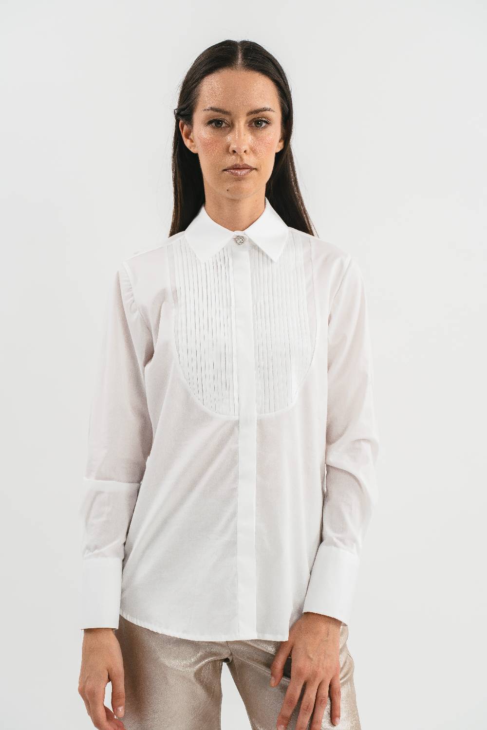 Pink Memories Camicia con plastron a pieghe Qualità Garantita